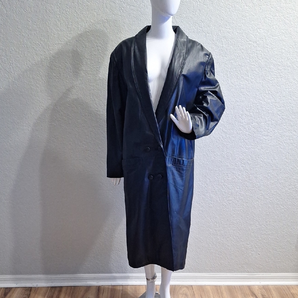 International Leather Collection Long Leather Coat